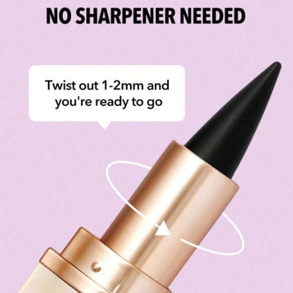 Glide Matte Eyeliner Pencil Highly Pigmented Black Smoky Eyes - Picture 4 of 5